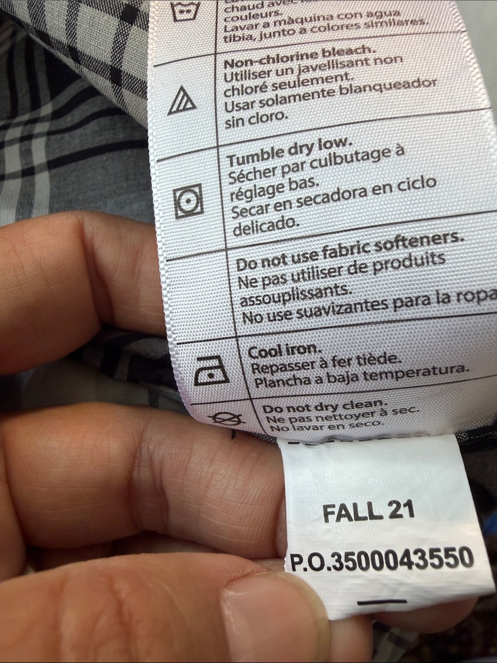 Carhartt Black and White Plaid Button-Down Work Shirt - Picture 10 of 11